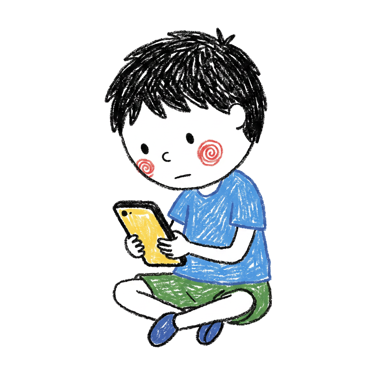 폰을 보는 남자친구